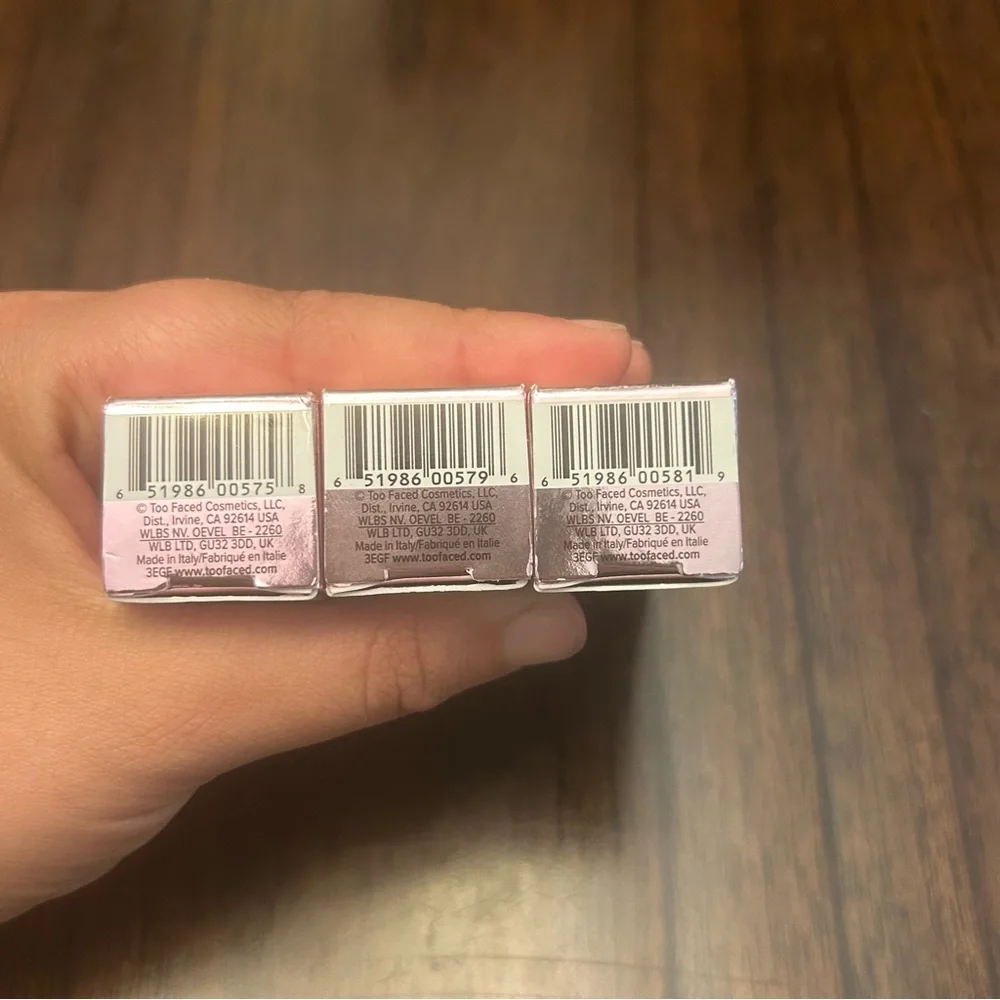 NEW Too Faced cream lipstick set (3) NIB lipsticks